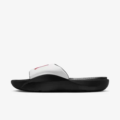 Jordan Franchise HF3263-101 blanches avec bride en cuir synthétique et semelle en mousse