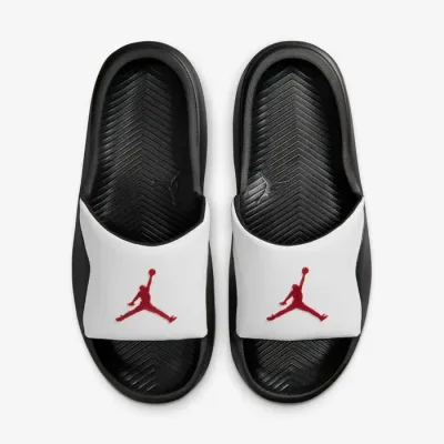 Jordan Franchise HF3263-101 blanches avec bride en cuir synthétique et semelle en mousse