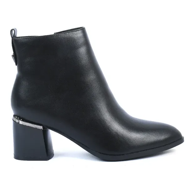 BOTTINES FEMME NOIRES À TALON BLOC
