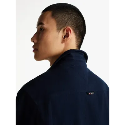 Chemise en flanelle Tommy Jeans homme bleu marine DM0DM19656-C1G, 100 % coton, coupe Regular avec poche poitrine.