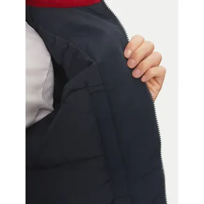 Veste matelassée Tommy Jeans Essential Padded Jacket bleu marine pour homme, DM0DM19661-C1G, en polyamide avec coupe Regular Fit