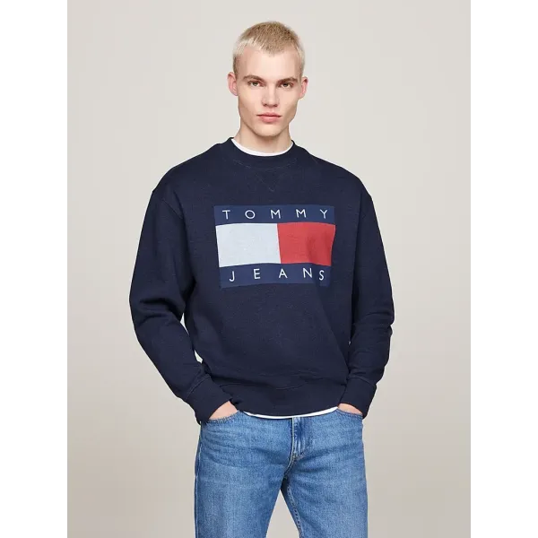 TOMMY FLAG BADGE RELAXED SWEATSHIRT