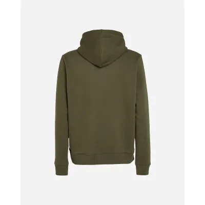 Sweat à capuche Tommy Jeans homme Reg Linear Gold Hood Ext kaki DM0DM20503-M12 avec intérieur rembourré et logo brodé
