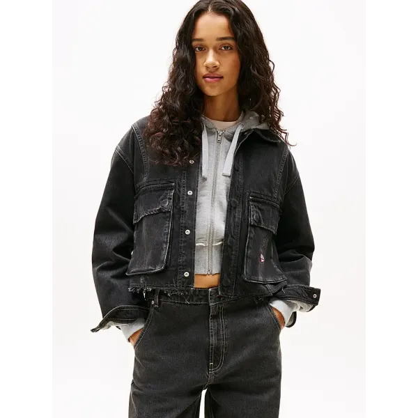 CROPPED WASHED JACKET