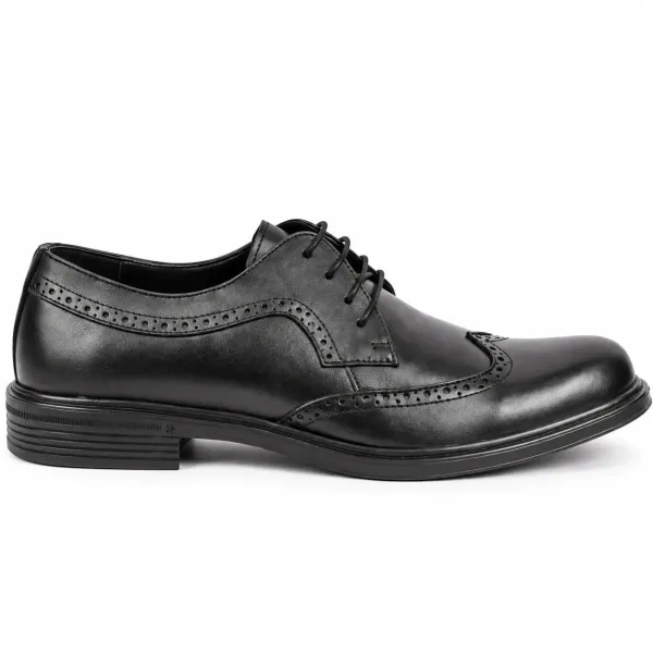 CHAUSSURES DE VILLE HOMME EN CUIR NOIR