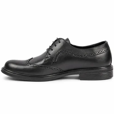 Chaussures de ville homme MAXIMS SHOES MX-213-N noires à lacets avec perforations décoratives