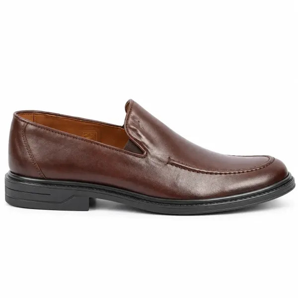 MOCASSINS HOMME EN CUIR MARRON