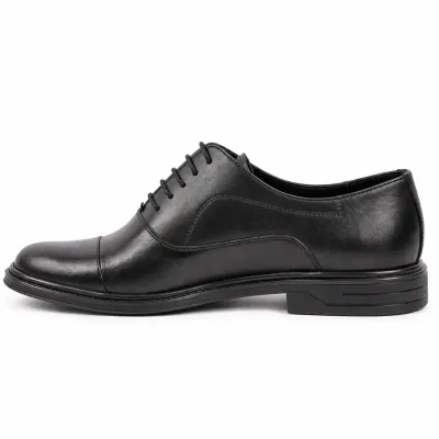 Chaussures de ville homme MAXIMS SHOES MX-240-N noires à lacets, style Derby