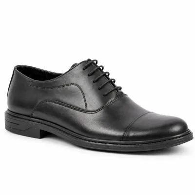 Chaussures de ville homme MAXIMS SHOES MX-240-N noires à lacets, style Derby