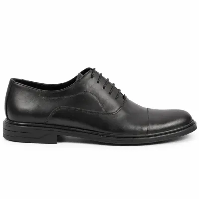 Chaussures de ville homme MAXIMS SHOES MX-240-N noires à lacets, style Derby