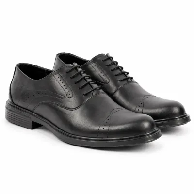 Chaussures de ville homme MAXIMS SHOES MX-250-N noires à lacets