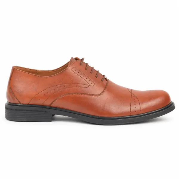 CHAUSSURES DE VILLE HOMME EN CUIR MARRON