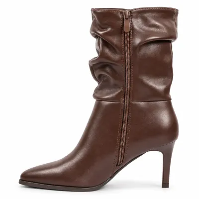 Bottines femme marron S-PDW-26-M à bout pointu