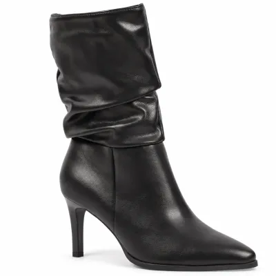 Bottines femme noires S-PDW-26-N à bout pointu
