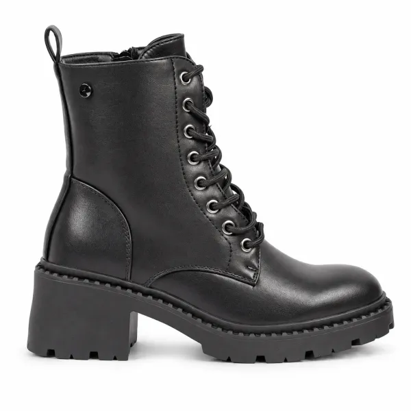 BOTTINES FEMME À LACETS ET PLATEFORME