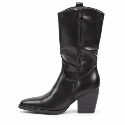 Bottes femme noires S-PDW-42-N à bout pointu