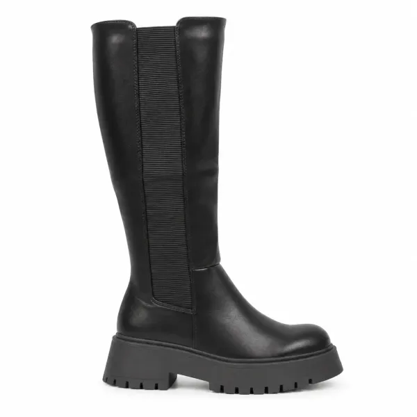 BOTTES FEMME À PLATEFORME CRANTÉE