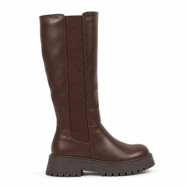 BOTTES FEMME À PLATEFORME CRANTÉE
