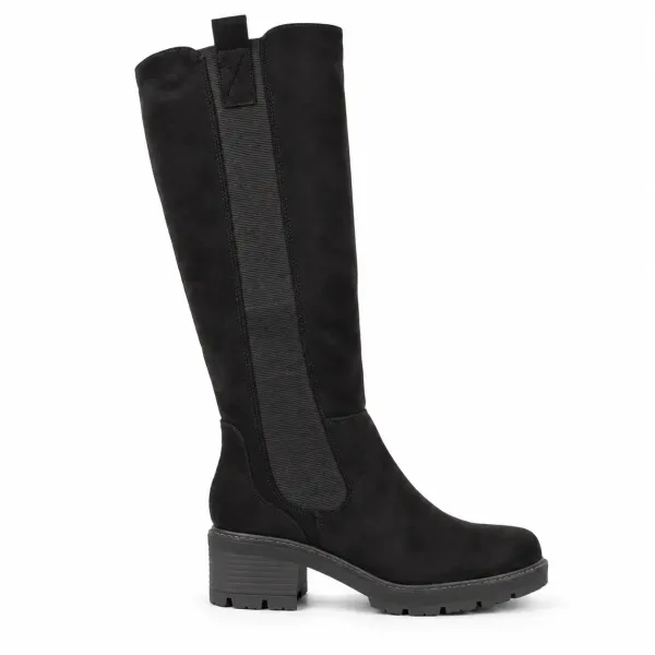 BOTTES FEMME À TALON ÉPAIS ET TIGE EXTENSIBLE