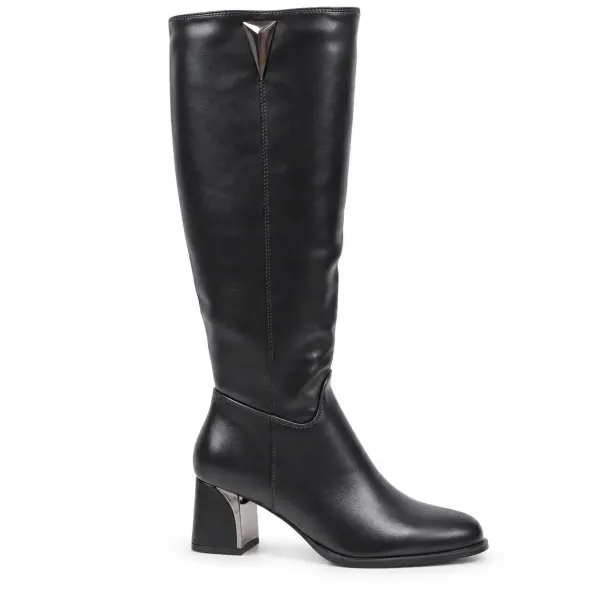 BOTTES FEMME NOIRES À TALON