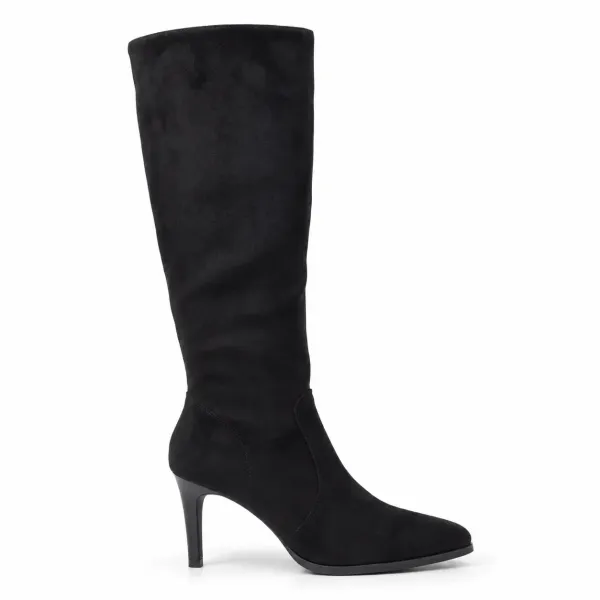 BOTTES  FEMME NOIR  À TALON FIN