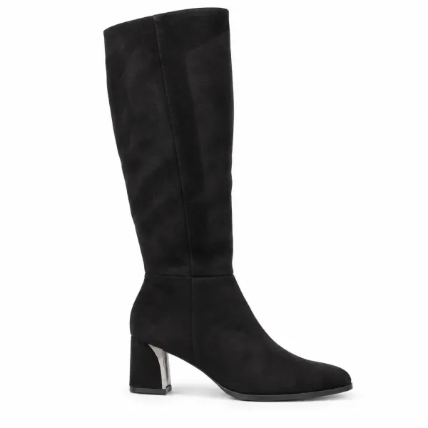 BOTTES  FEMME NOIR À TALON BLOC