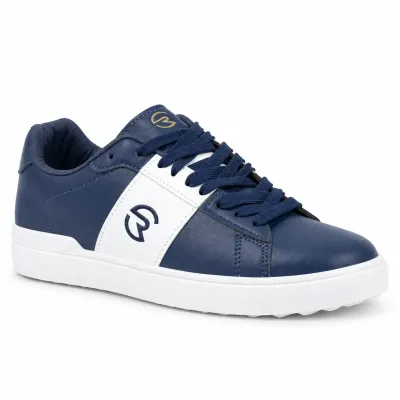 Sneakers ROBINSON RN-YZ-08-BM pour homme, bleu marine et blanc, avec lacets bleus