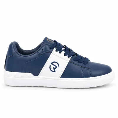 Sneakers ROBINSON RN-YZ-08-BM pour homme, bleu marine et blanc, avec lacets bleus