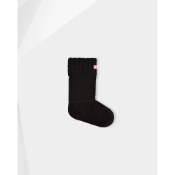 UNISEX 6 STITCH CABLE BOOT SOCK - SHORT HUN-WAS1018AAB-BLK