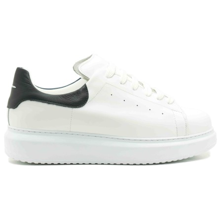 SNEAKERS HOMME CUIR BLANC
