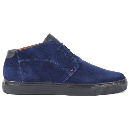 BOOTS HOMME CUIR BLEU