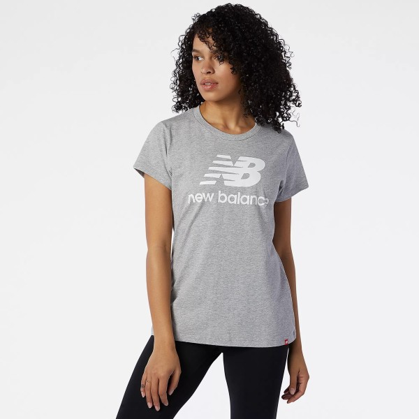 NB ESSENTIALS STACKED LOGO TEE