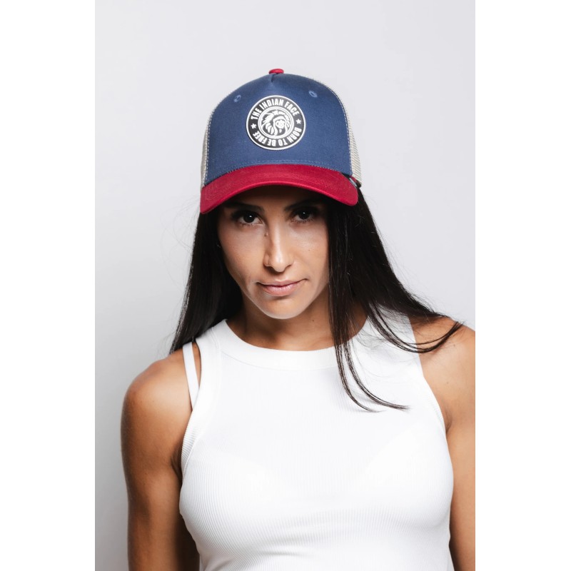 The Indian Face Berretto Born To Run – Grigio, Unisex, Chiusura Snapback, 60% Cotone 40% Poliestere