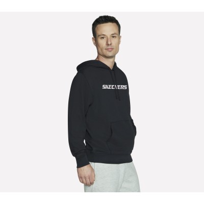 STRIKETHROUGH HOODIE HD25/BLK NOIR