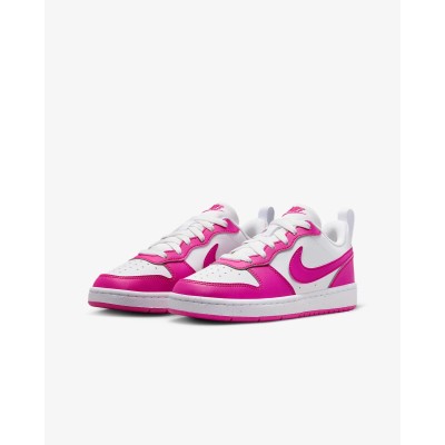 Nike Court Borough Low Recraft GS rose/blanc - Référence DV5456-123 - Style sportif et tendance pour fille. Nike Court Borough Low Recraft GS rose/blanc - Référence DV5456-123 - Style sportif et tendance pour fille.
