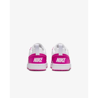 Nike Court Borough Low Recraft GS rose/blanc - Référence DV5456-123 - Style sportif et tendance pour fille. Nike Court Borough Low Recraft GS rose/blanc - Référence DV5456-123 - Style sportif et tendance pour fille.