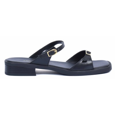 Mule femme Andrea Bruni noir - Référence AB-206-1-N - Élégance et confort en cuir véritable. Mule femme Andrea Bruni noir - Référence AB-206-1-N - Élégance et confort en cuir véritable.