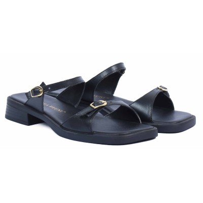 Mule femme Andrea Bruni noir - Référence AB-206-1-N - Élégance et confort en cuir véritable. Mule femme Andrea Bruni noir - Référence AB-206-1-N - Élégance et confort en cuir véritable.