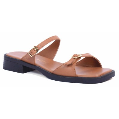 Mule femme Andrea Bruni camel - Référence AB-206-1-C - Élégance et confort en cuir véritable. Mule femme Andrea Bruni camel - Référence AB-206-1-C - Élégance et confort en cuir véritable.