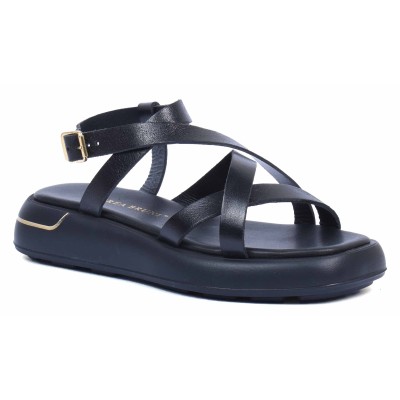 Sandale femme Andrea Bruni noir- Référence AB-1261-1-N - Élégance et confort en cuir véritable. Sandale femme Andrea Bruni noir- Référence AB-1261-1-N - Élégance et confort en cuir véritable.