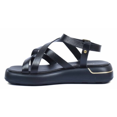 Sandale femme Andrea Bruni noir- Référence AB-1261-1-N - Élégance et confort en cuir véritable. Sandale femme Andrea Bruni noir- Référence AB-1261-1-N - Élégance et confort en cuir véritable.