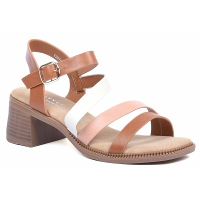 Sandale pour femme camel, modèle YSD7-1-C – parfaite pour un look estival Sandale pour femme camel, modèle YSD7-1-C – parfaite pour un look estival