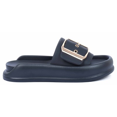 Mule femme noire Laura Berti modèle LB-6441-1-N