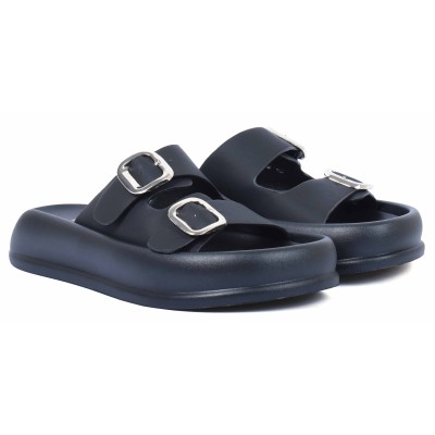 Mule femme noire Laura Berti modèle LB-6441-16-N Mule femme noire Laura Berti modèle LB-6441-16-N