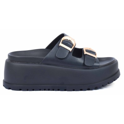 Mule femme noire Laura Berti modèle LB-7990-18-N Mule femme noire Laura Berti modèle LB-7990-18-N