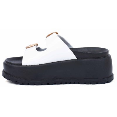 Mule femme blanche Laura Berti modèle LB-7990-18-BC Mule femme blanche Laura Berti modèle LB-7990-18-BC