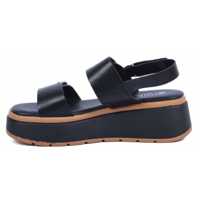 Sandales compensées noires STYLETTX - Référence STX-278-7-N Sandales compensées noires STYLETTX - Référence STX-278-7-N