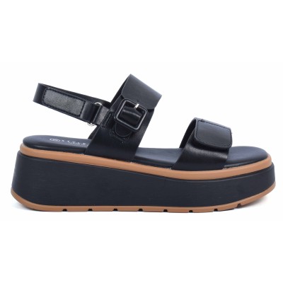 Sandales compensées noires STYLETTX - Référence STX-278-7-N Sandales compensées noires STYLETTX - Référence STX-278-7-N