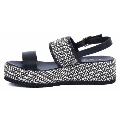Sandales compensées noires STYLETTX - Référence STX-287-6-N Sandales compensées noires STYLETTX - Référence STX-287-6-N