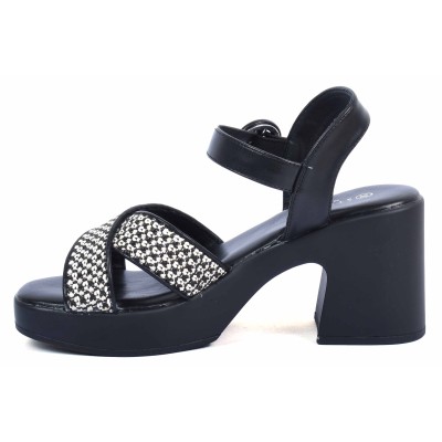 Sandales femme noires STYLETTX - Référence STX-8076-29-N